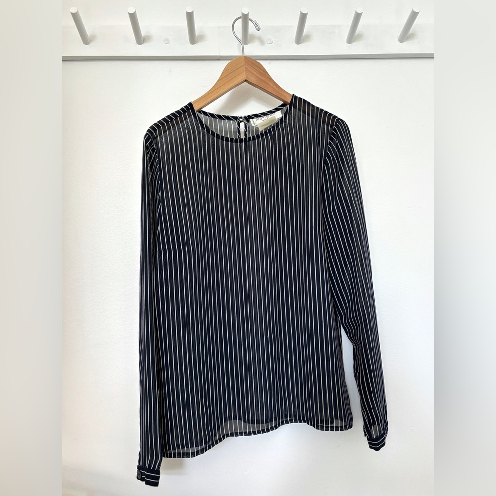 YSL Variations striped blouse